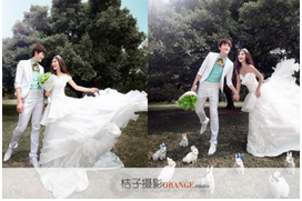 桔子婚纱摄影加盟案例图片