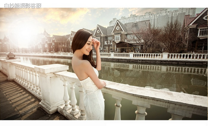 白纱糖婚纱摄影加盟实例图片
