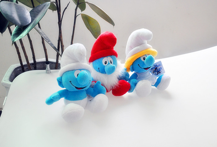  Smurf children's toys joined