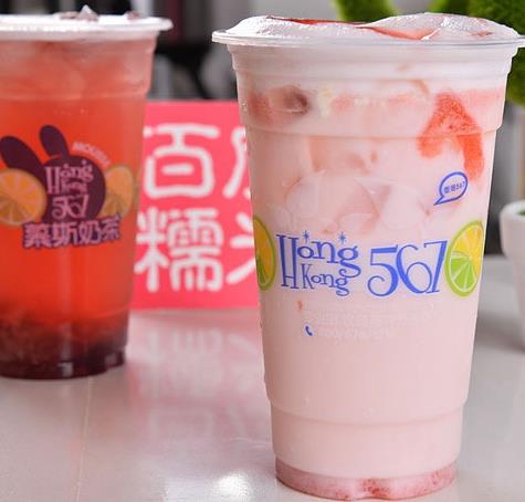 香港567慕斯奶茶饮品加盟实例图片