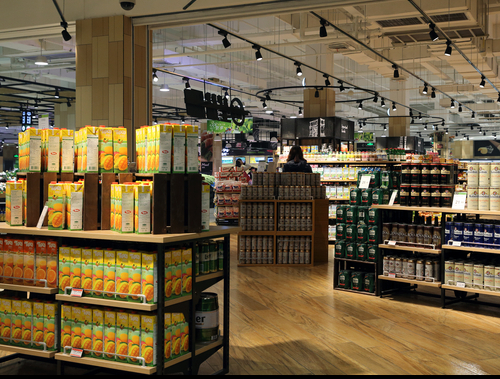 进口食品超市加盟图片
