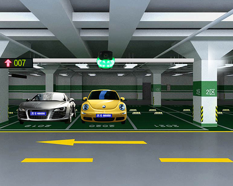 停车场车位引导系统加盟实例图片