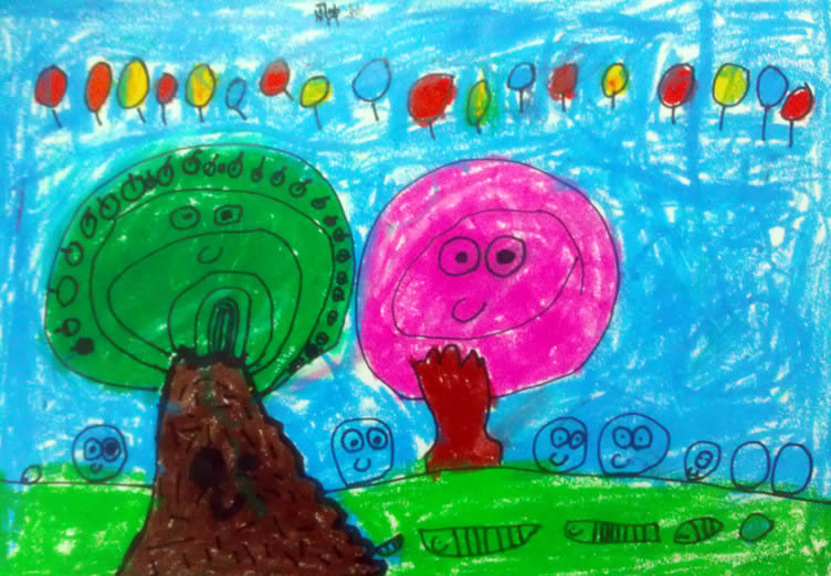 缤纷鸟儿童创意美术学员作品展示 缤纷鸟儿童创意美术学员作品展示