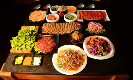韩式烤肉可多种菜品可以烤制