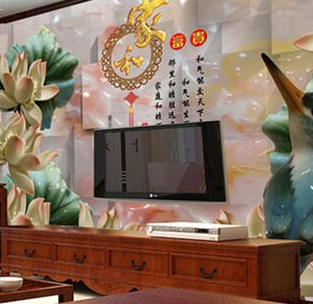 东方美瓷5D背景墙加盟案例图片