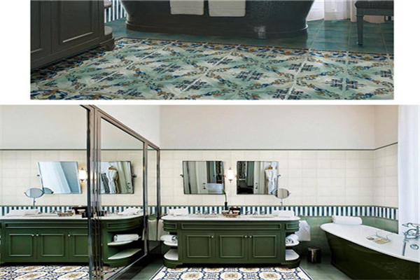 五彩精灵瓷砖浴室
