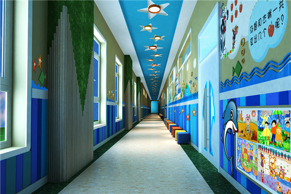 幼儿园走廊装饰展示