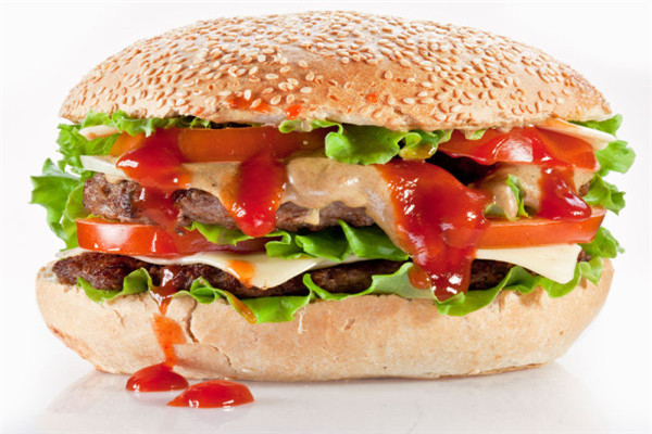 汉堡是西式快餐中常见的餐品