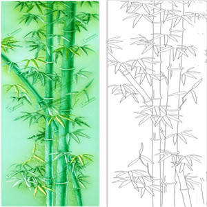 梅兰竹菊艺术玻璃加盟图片