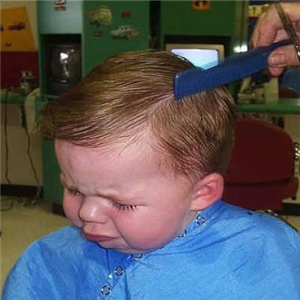 小气质儿童理发店面效果图