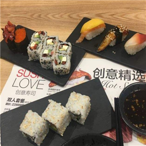 Sushi love创意寿司店面效果图