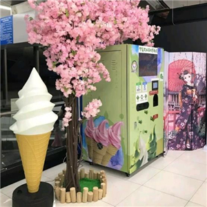 青悦恬廊坊无人冰淇淋制售机加盟图片