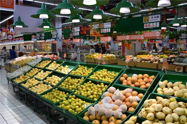 华联超市水果柜一览