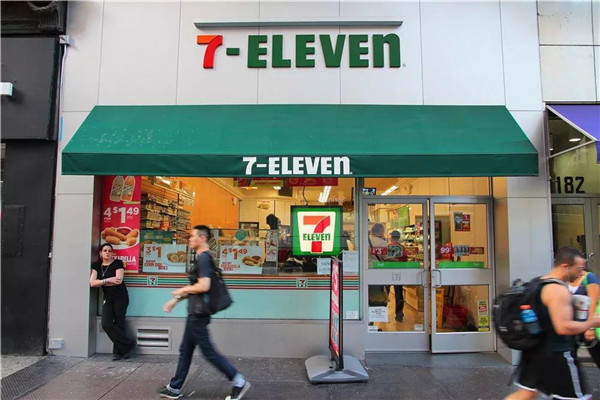 7-eleven便利店门店外景一览