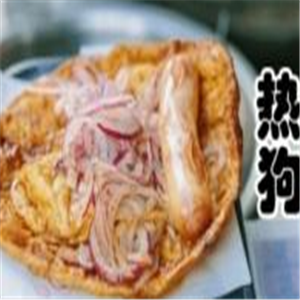 官芝霖炸蛋葱饼店面效果图