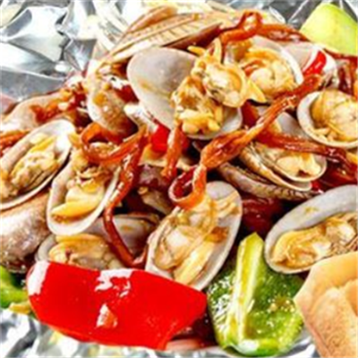 花鲜蛤海鲜快餐加盟案例图片