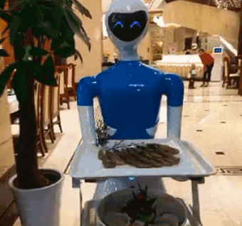 机器人快餐店面效果图