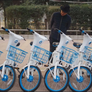 骑电共享电动自行车加盟案例图片