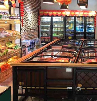 遇見(jiàn)麻辣先生火鍋食材超市店面效果圖