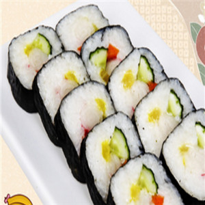 日本游泳鱼骨寿司加盟实例图片
