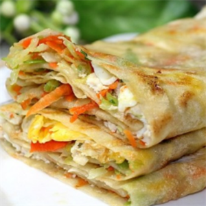  Rolling dough, vegetable and pancake