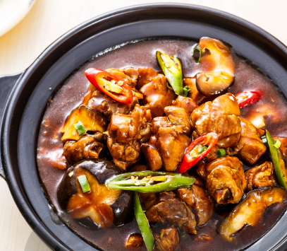 中肴黄焖鸡米饭